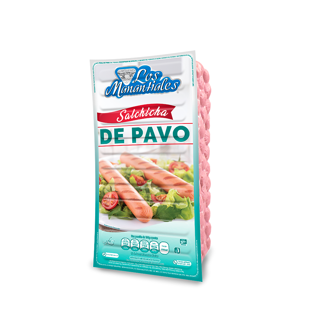 salchicha de pavo los manantiales